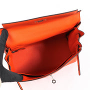 Hermès 2022 Kelly 28 Clemence Feu orange