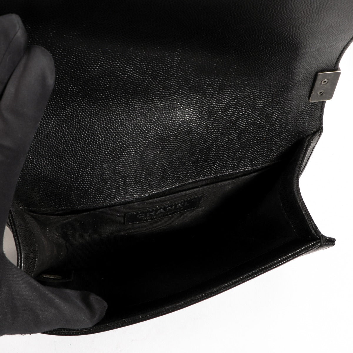 Chanel Black Caviar Small Boy Chanel-tas