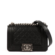 Chanel Black Caviar Small Boy Chanel Bag