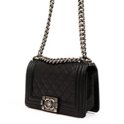 Chanel Black Caviar Small Boy Chanel Bag