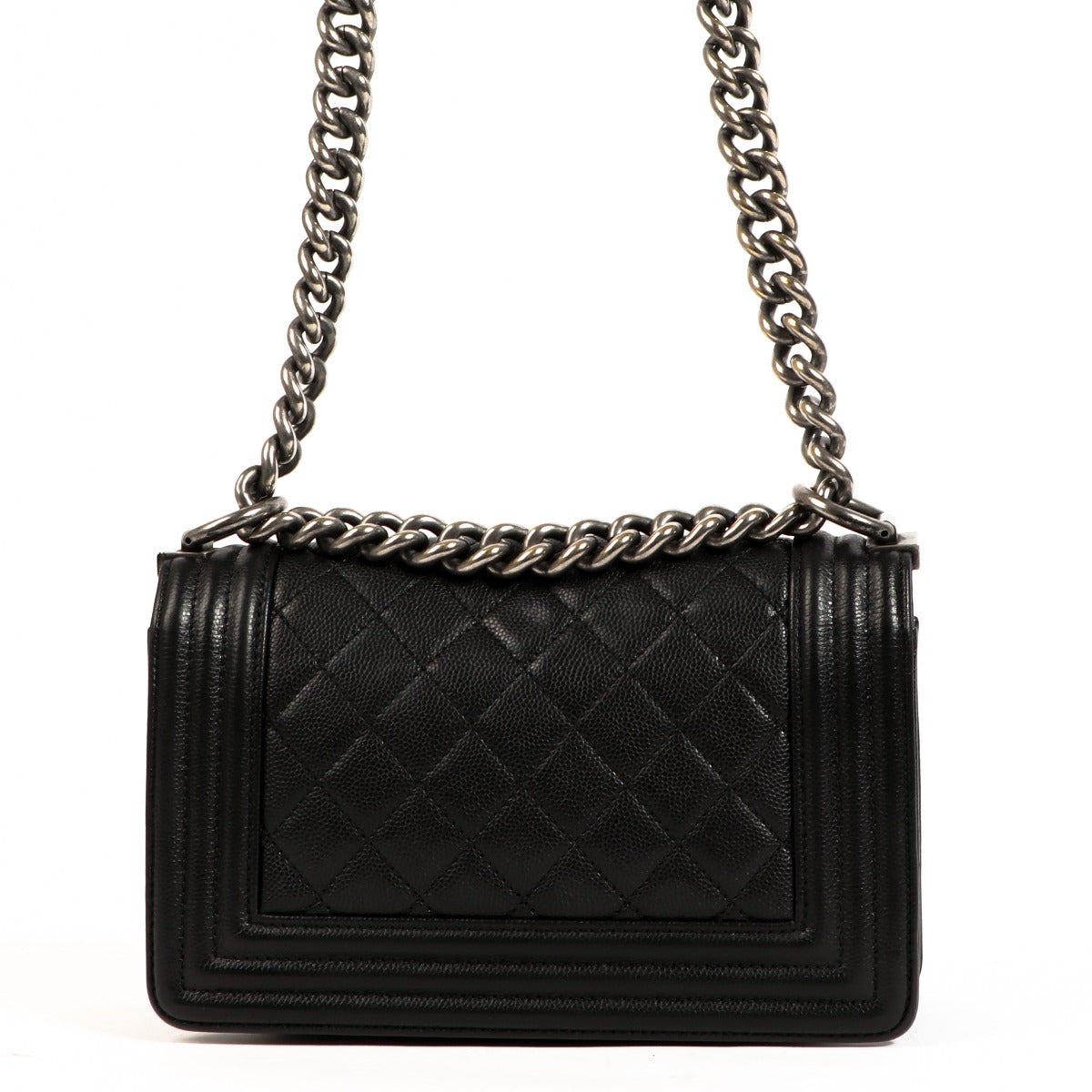 Chanel Black Caviar Small Boy Chanel Bag