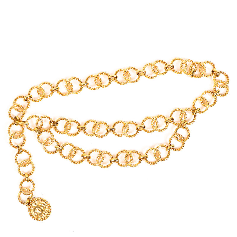 Chanel Gold Interlocking Circles Belt