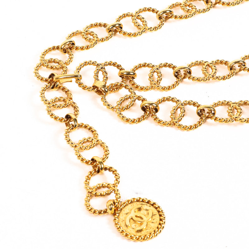 Chanel Gold Interlocking Circles Belt