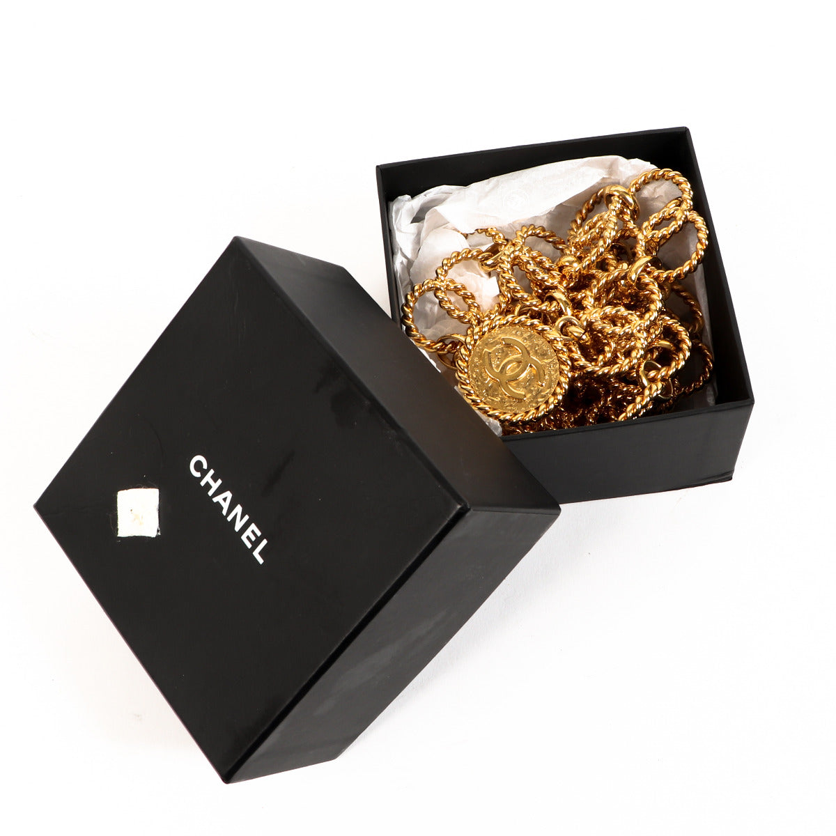 Chanel Gouden Riem met ineengestrengelde cirkels