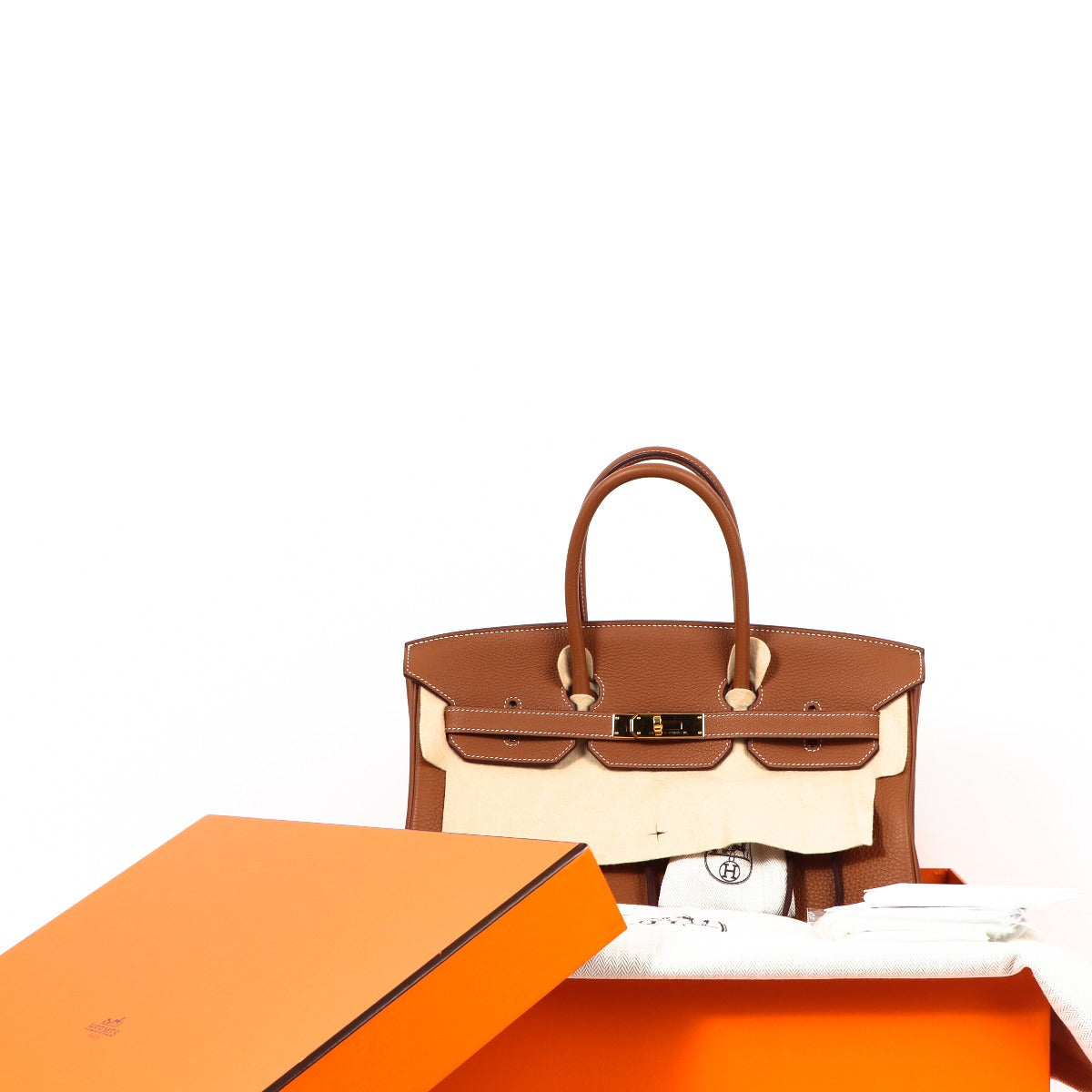 authentic second hand designer luxury handbag hermes birkin 35 special order horseshoe HSS at labellov.com