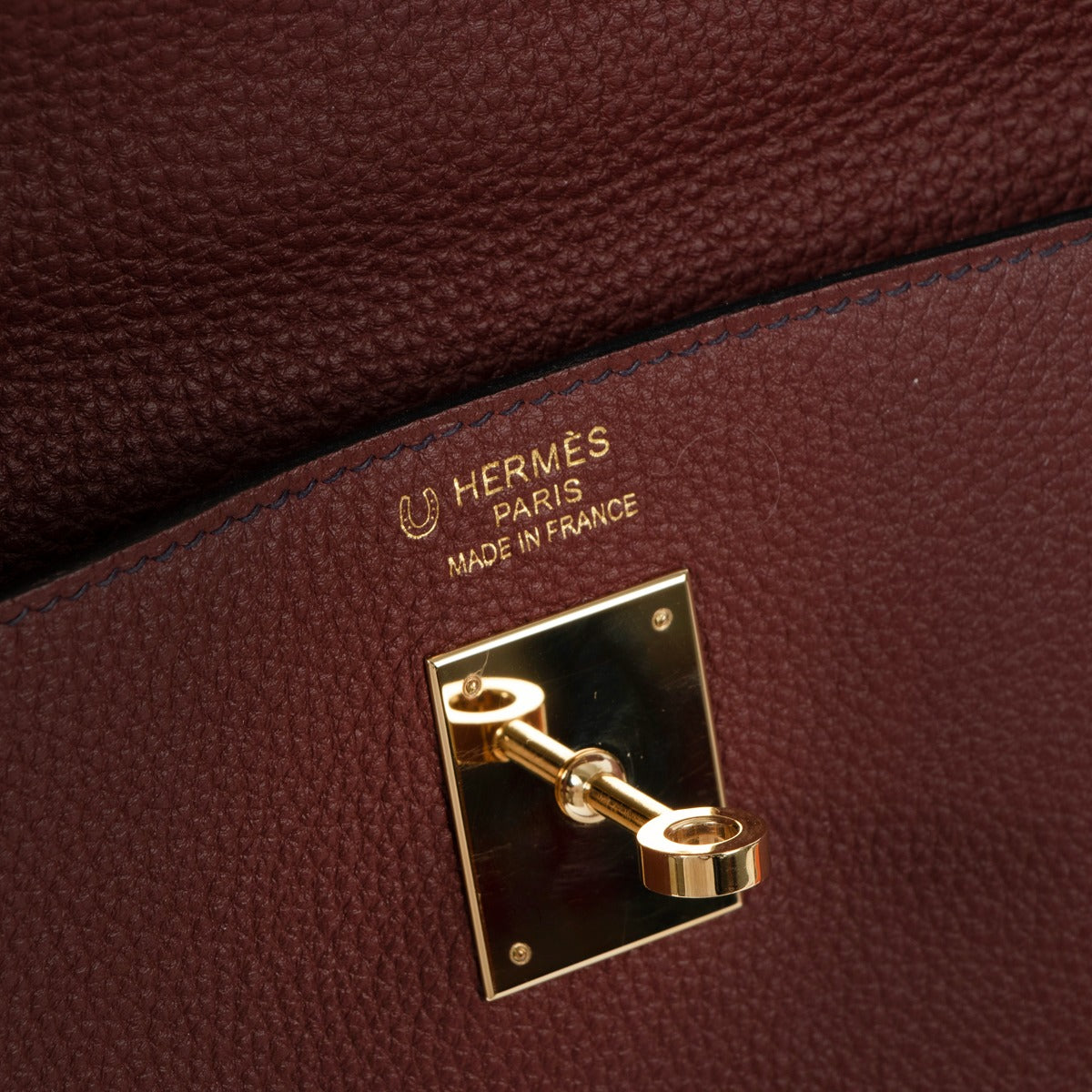 hermes kelly horseshoe stamp detail
