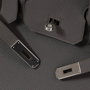 Hermès 2022 Birkin 30 Gris Etain Togo Palladium Hardware