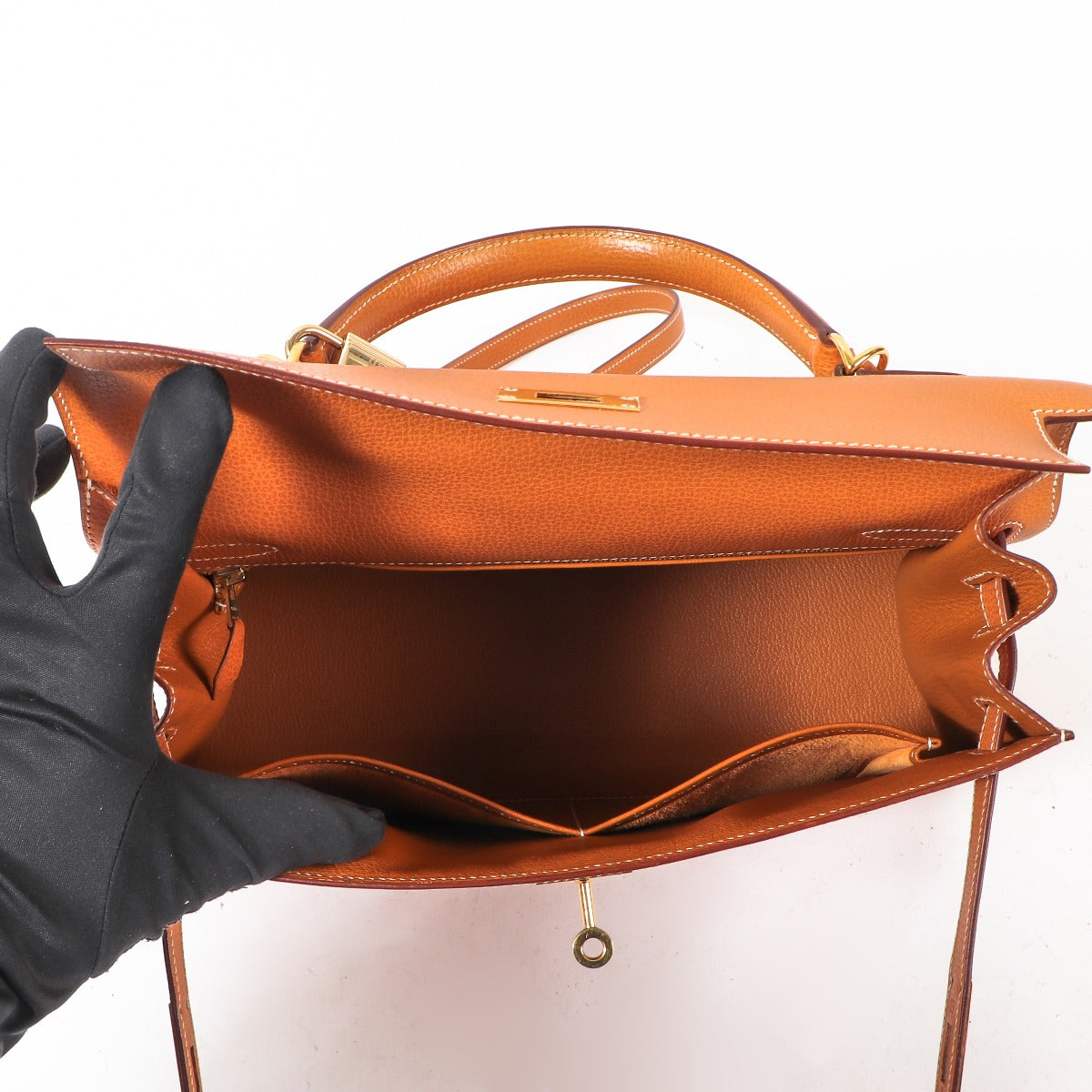 Hermès Kelly 32 Gold Vache Liegee GHW