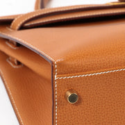 Hermès Kelly 32 Naturel Vache Liegee GHW