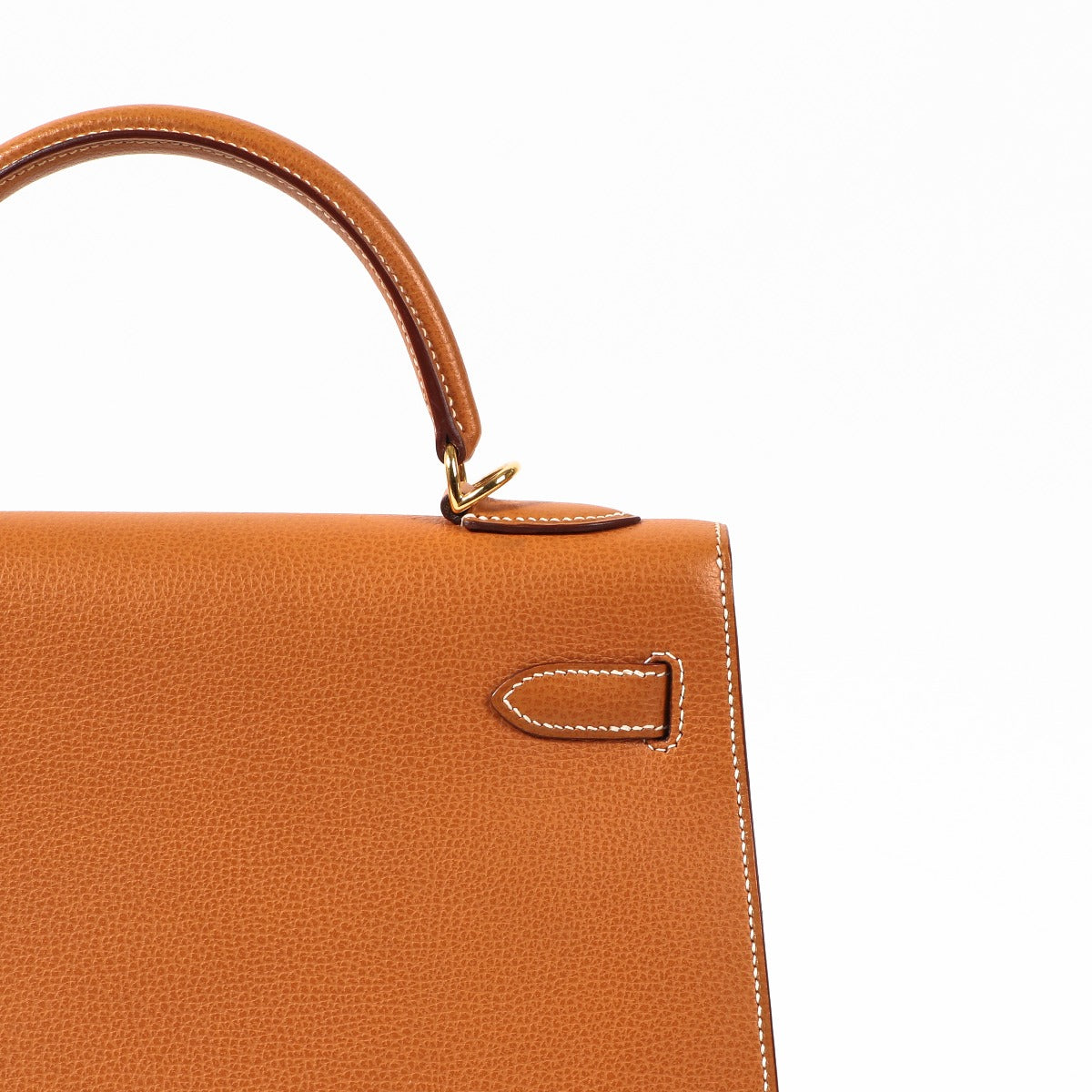 Hermès Kelly 32 Naturel Vache Liegee GHW