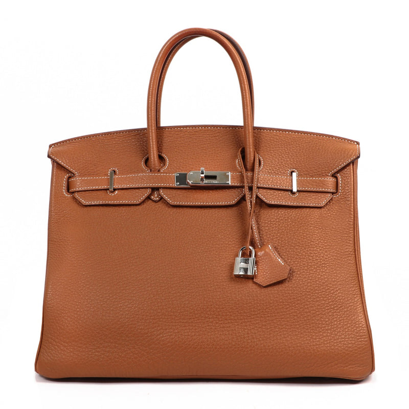Hermès Birkin 35 Gold Taurillon Clemence Palladium Hardware