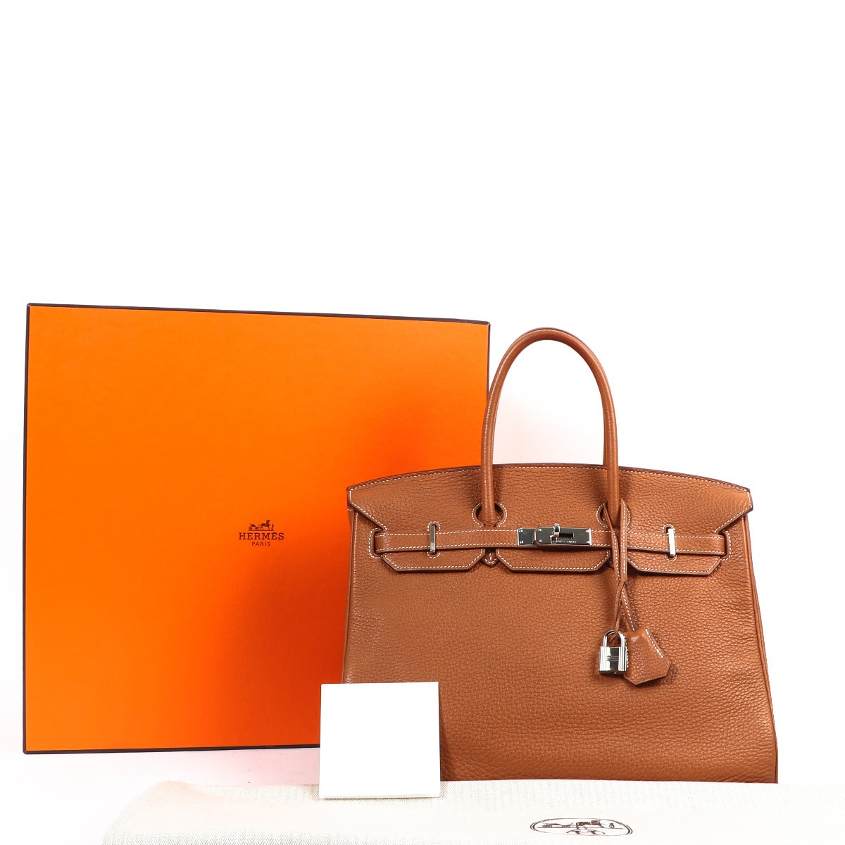 Hermès Birkin 35 Gold Taurillon Clemence Palladium Hardware