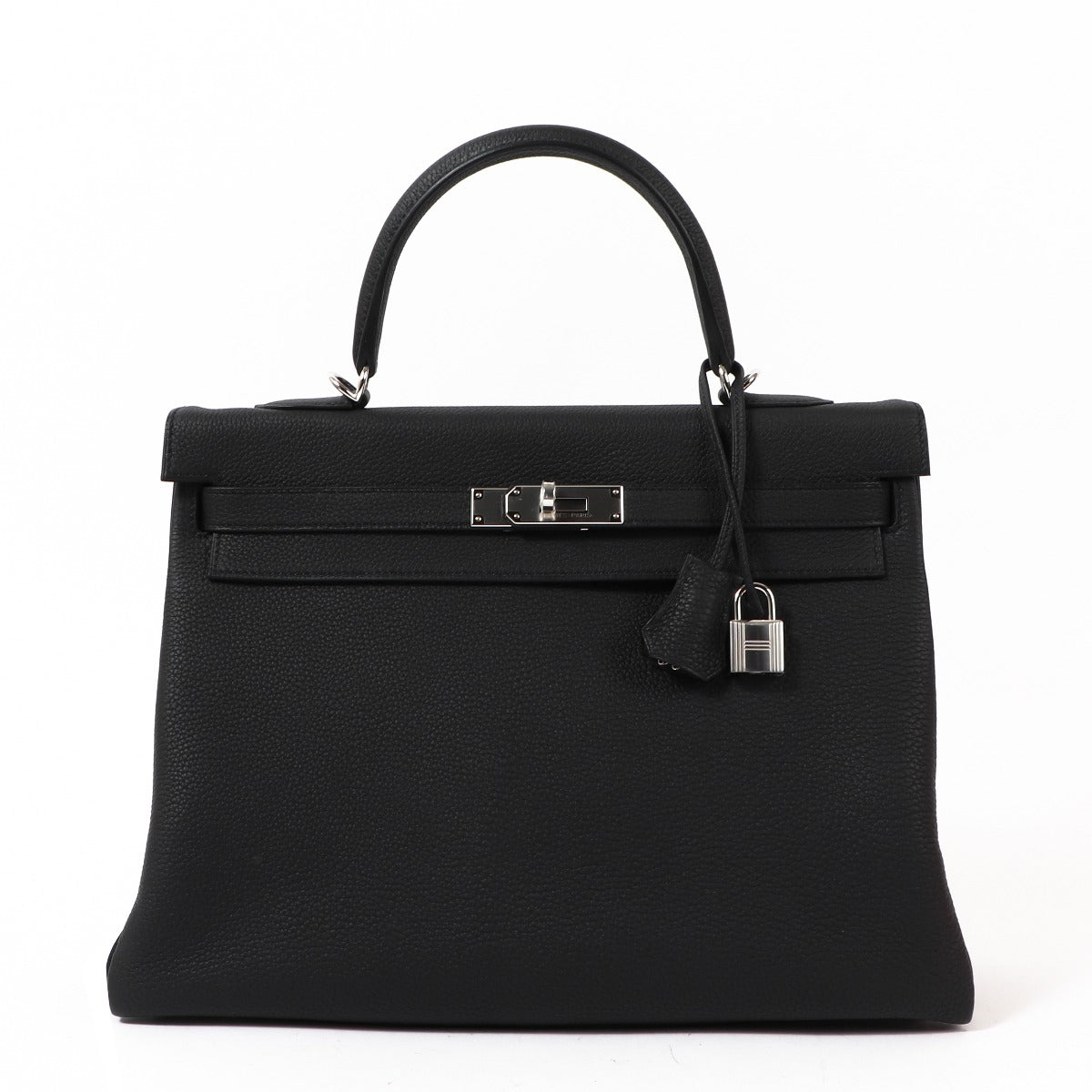 Hermès Kelly 35 Black Togo Palladium Hardware