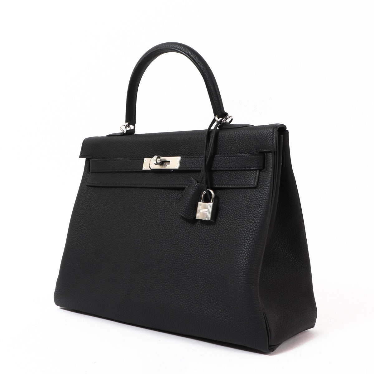 Hermès Kelly 35 Black Togo Palladium Hardware