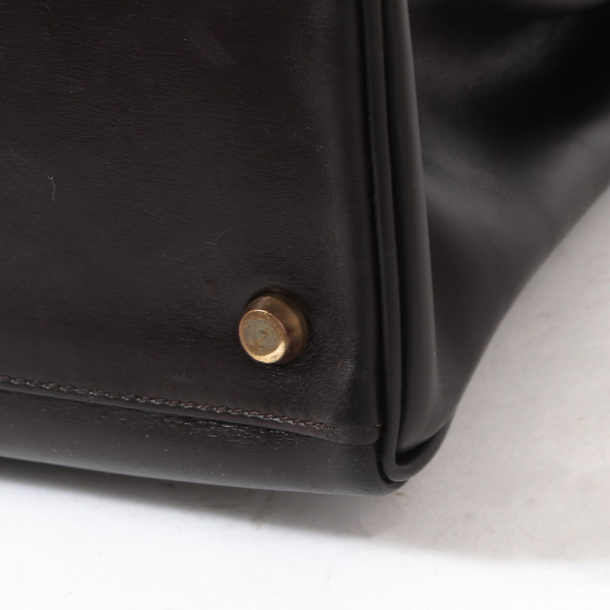 Hermès Vintage Kelly 32 Brown Box GHW
