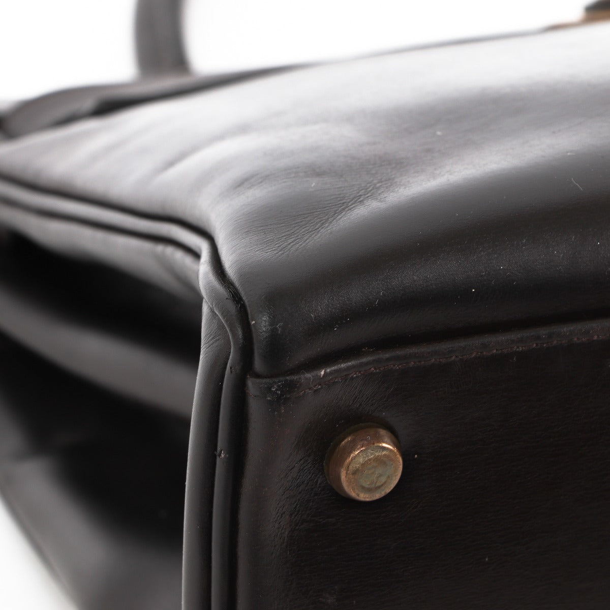 Hermès Vintage Kelly 32 Brown Box GHW