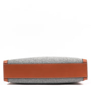 Buy an authentic second-hand Celine Grey Orange Calfskin Vertical Top Handle Bag in very good condition at Labellov in Antwerp.