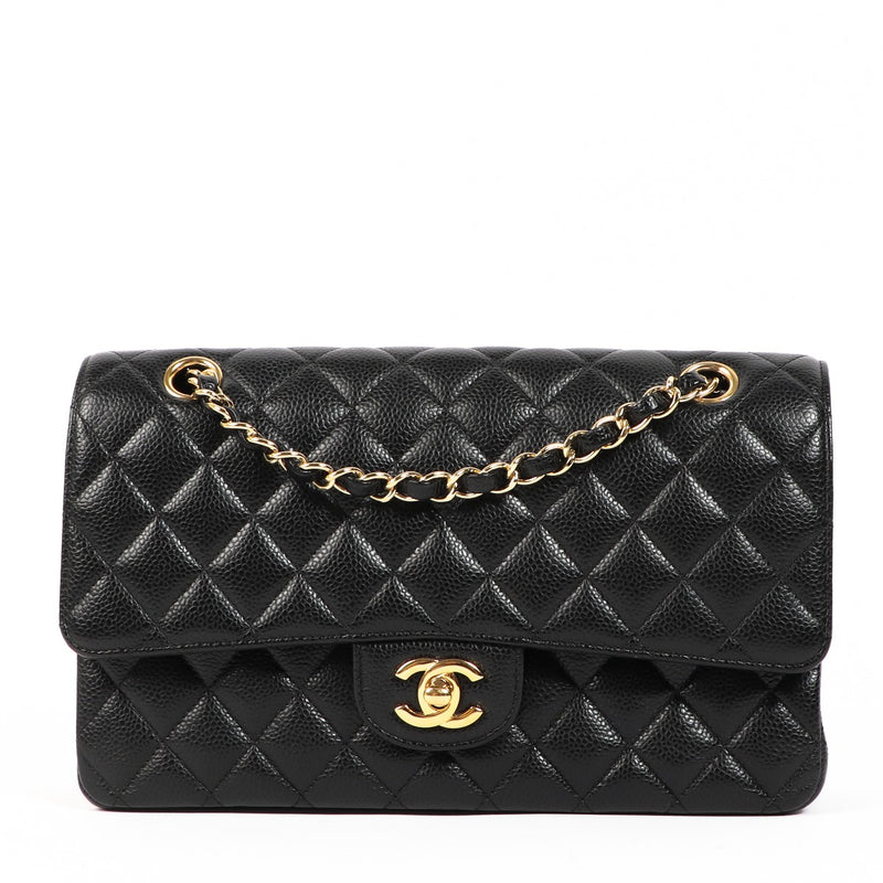 Chanel Black Caviar Classic Flap Bag