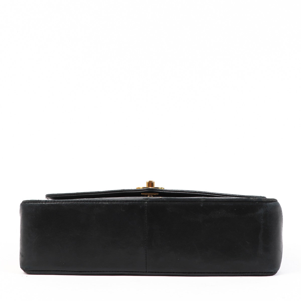 Chanel Vintage Black Chevron Classic Flap Bag