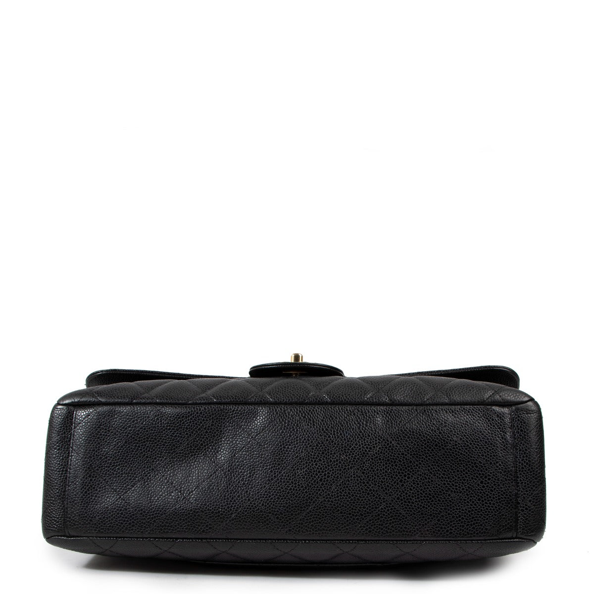 Chanel Black Caviar Leather Maxi Classic Single Flap Bag