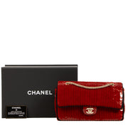 Shop 100% authentic second-hand Chanel Pre-Fall 2010 Paris-Shanghai Red Sequin Classic Flap Bag on Labellov.com