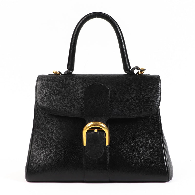 Delvaux Brillant MM Black Handbag