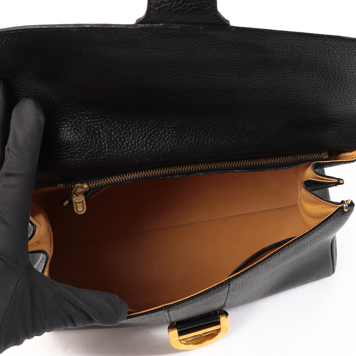 Delvaux Brillant MM Black Handbag