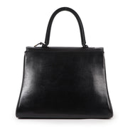 Buy an authentic second hand Delvaux Brillant MM Black Boxcalf Top Handle in very good condition at Labellov.