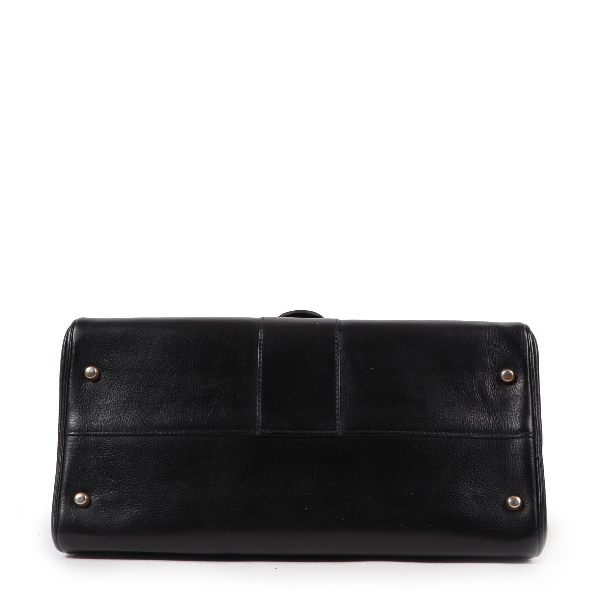 Buy an authentic second hand Delvaux Brillant MM Black Boxcalf Top Handle in very good condition at Labellov.