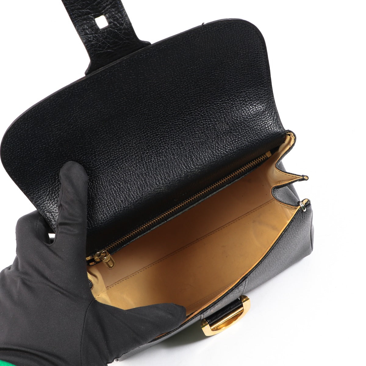 Delvaux Brillant PM Blauw Struisvogel/Jumping