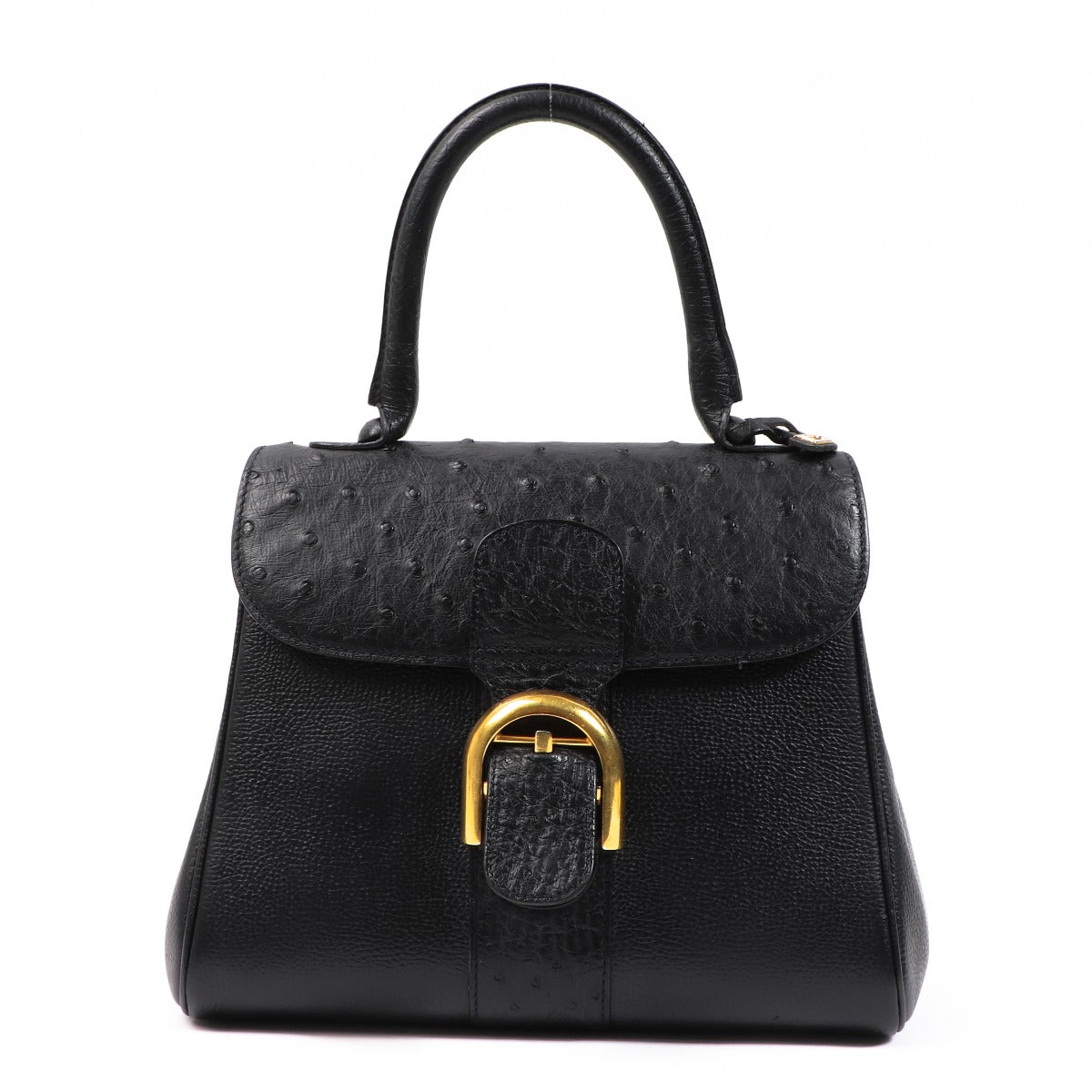 Delvaux Brillant PM Blue Ostrich/Jumping
