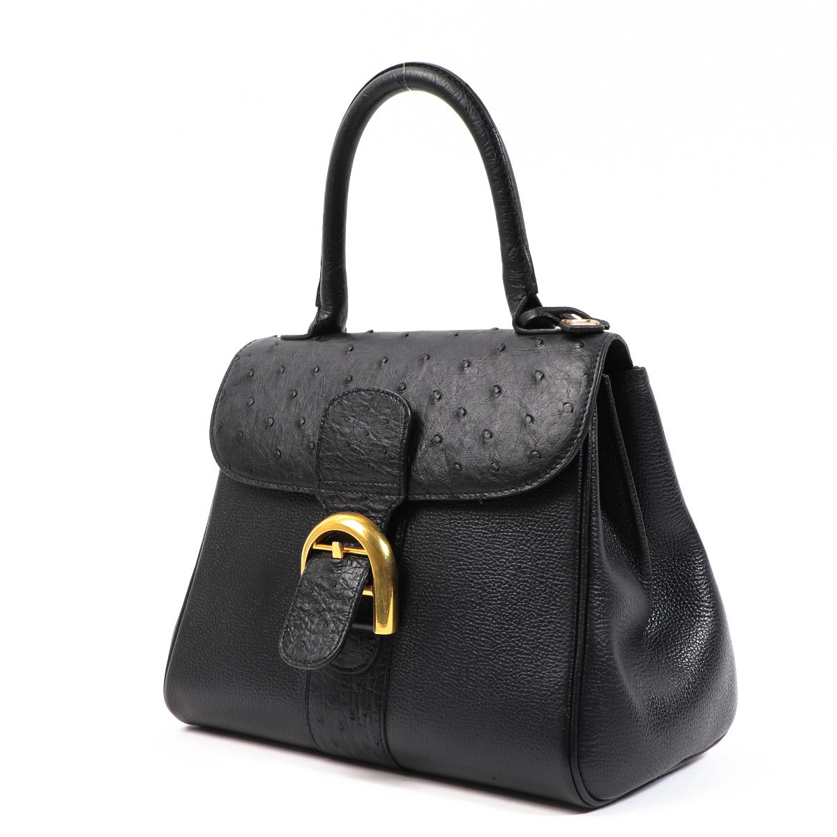 Delvaux Brillant PM Blue Ostrich/Jumping
