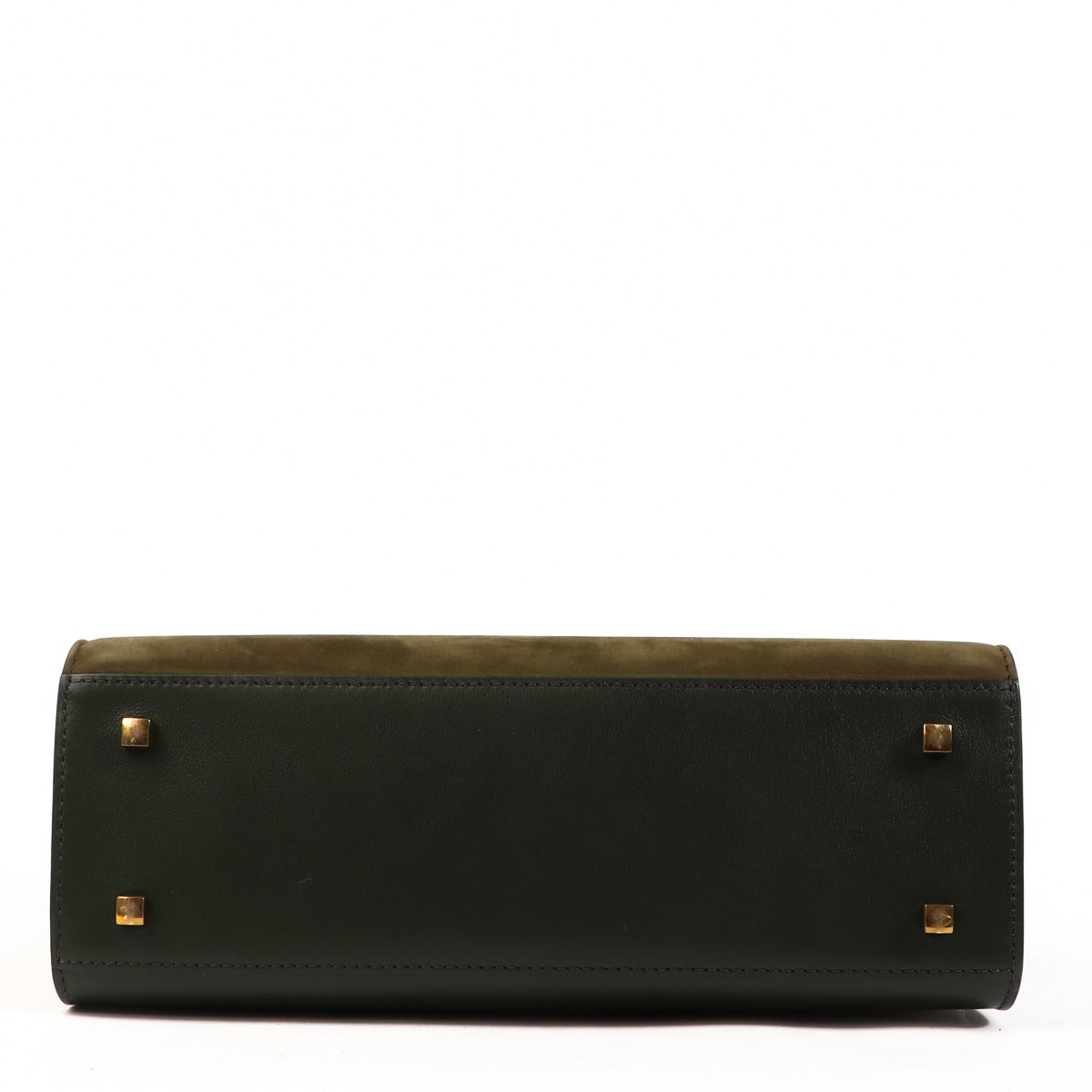 Delvaux Tempête MM Khaki Supple Calf & Calf Velours