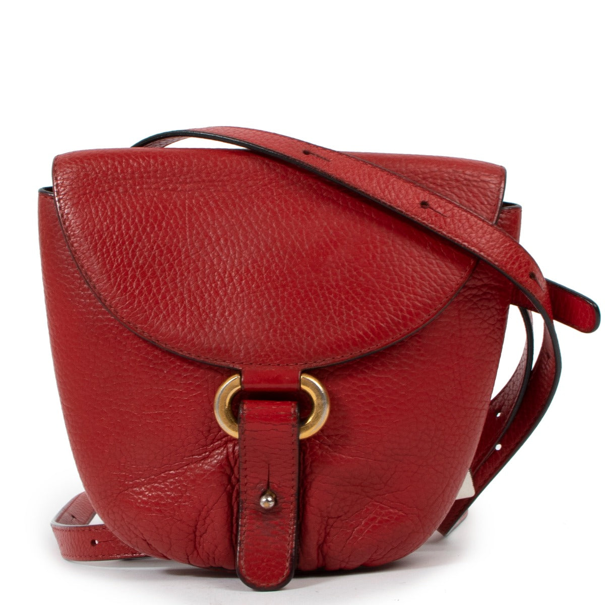Delvaux Listrac Red Leather Belt Bag