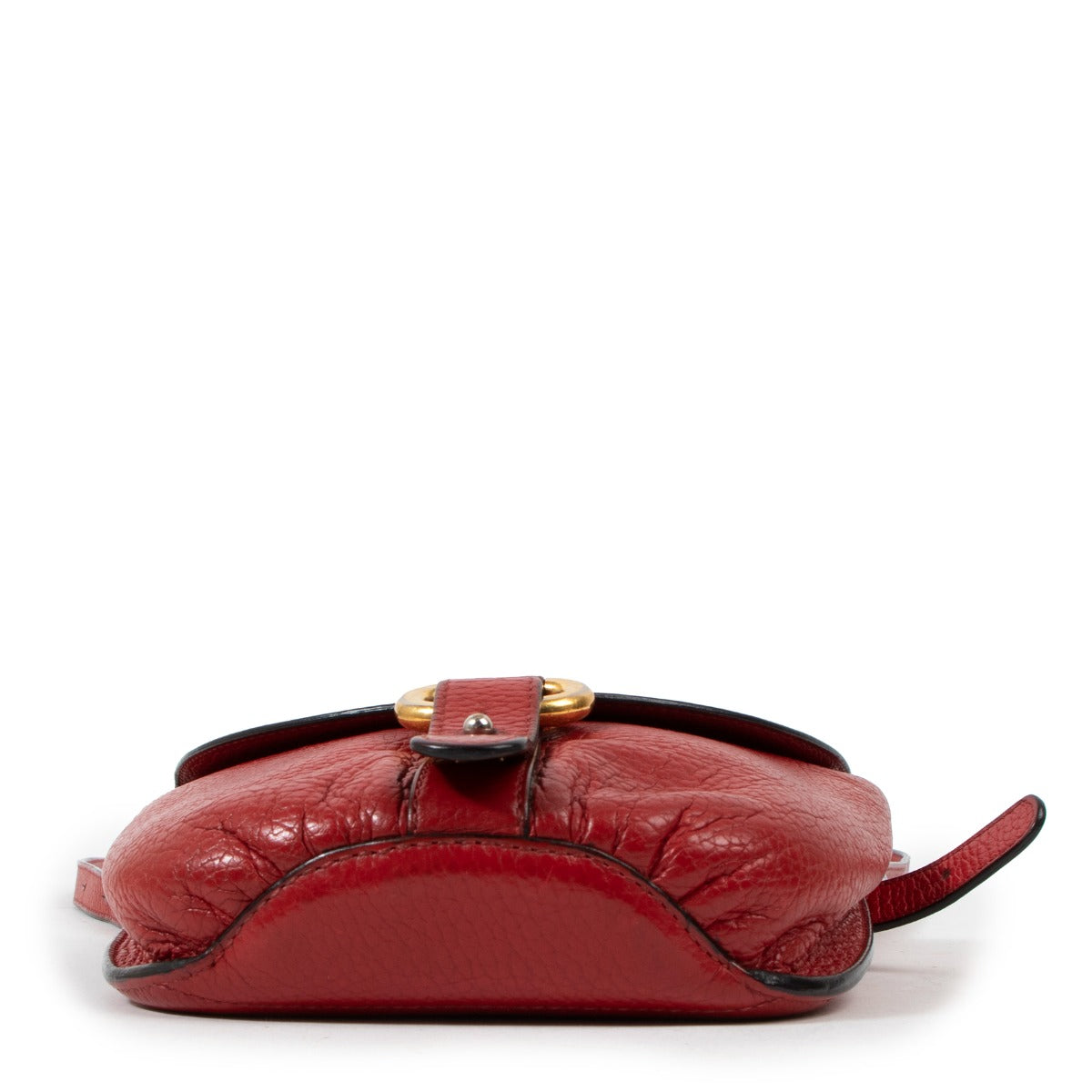Delvaux Listrac Rode Leren Riemtas