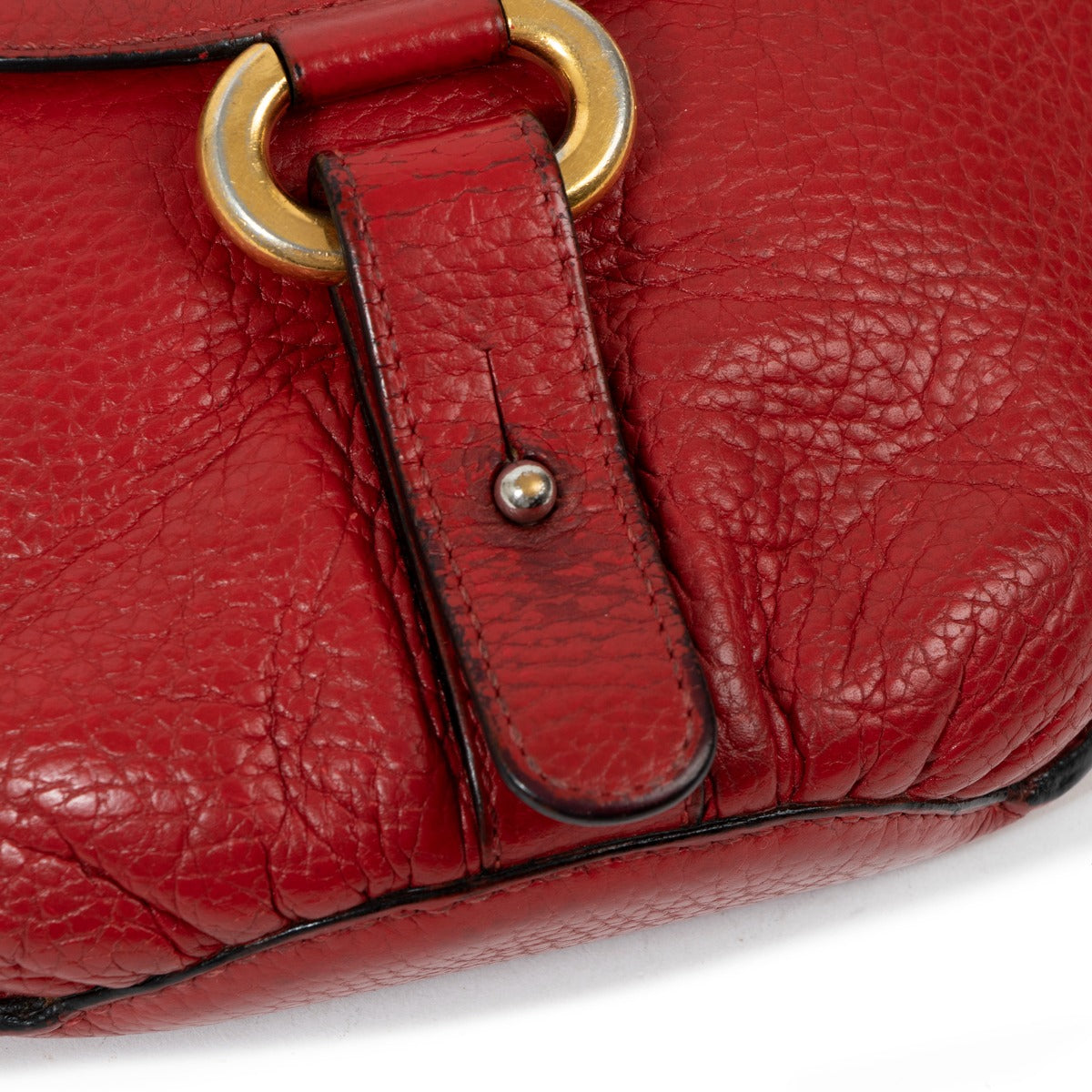 Delvaux Listrac Rode Leren Riemtas