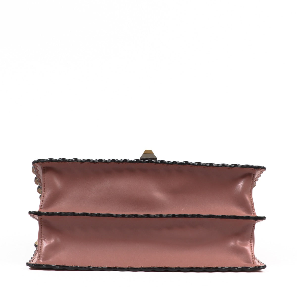 Fendi Kan I Medium English Rose Scalloped Studded Bag