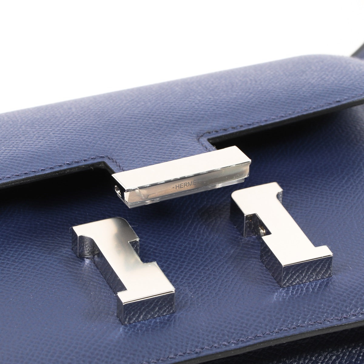 Hermes Constance Buckle Detail Logo Engraving