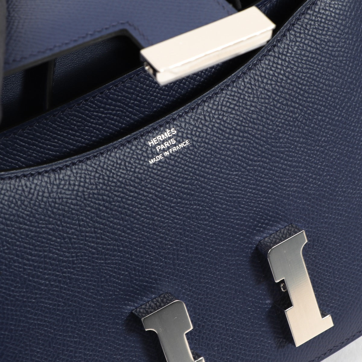 Hermes Constance Buckle Detail Logo Stamp