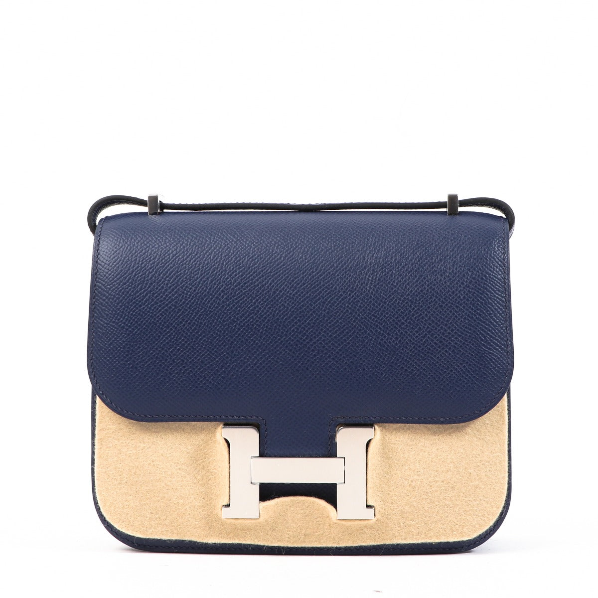 Hermès Constance III Mini Miroir Bleu Saphir Epsom Palladium Hardware