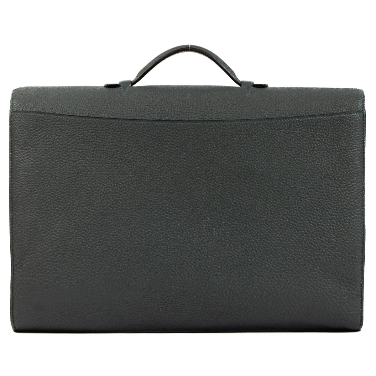 Hermès Sac à Dépêches 2-41 Verso Bleu Orage Clemence PHW