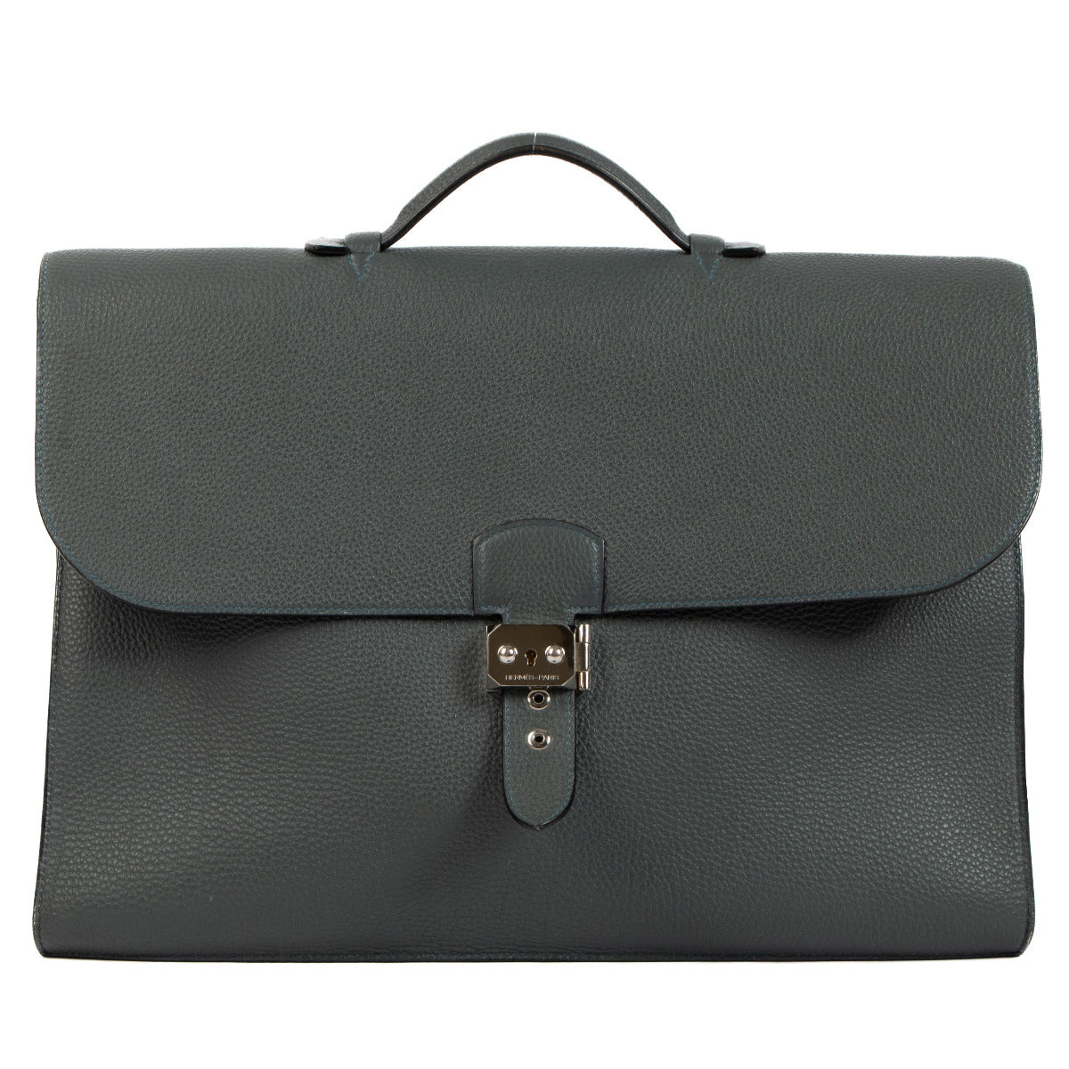 Hermès Sac à Dépêches 2-41 Verso Bleu Orage Clemence