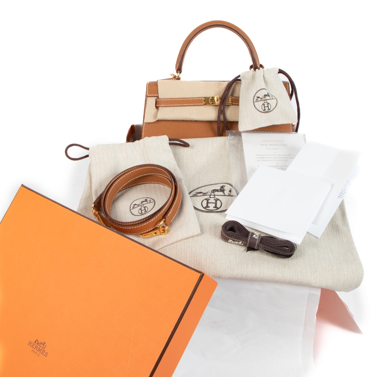 Hermès Kelly 25 Gold Epsom GHW