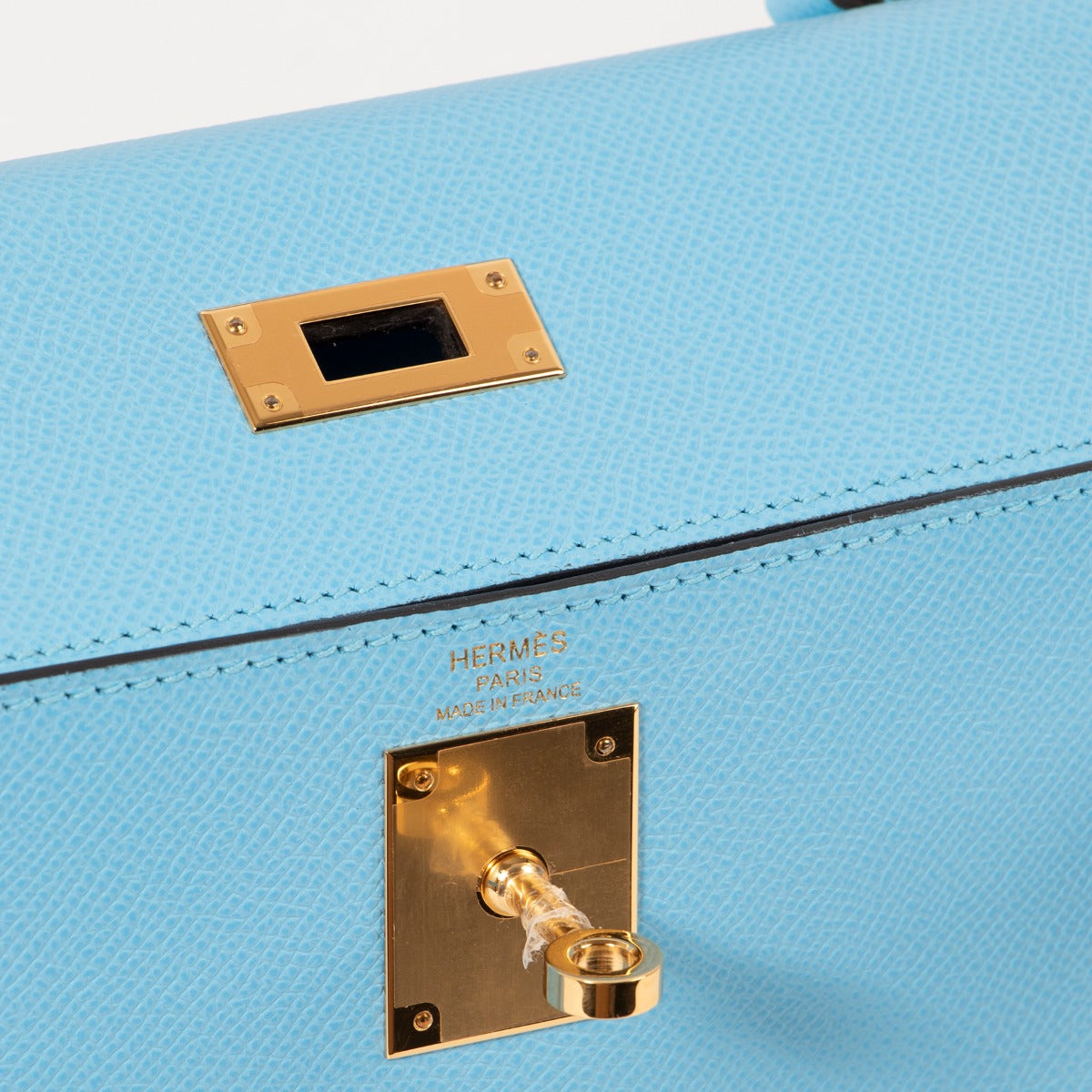 Hermes Kelly Epsom Logo Stamp Detail