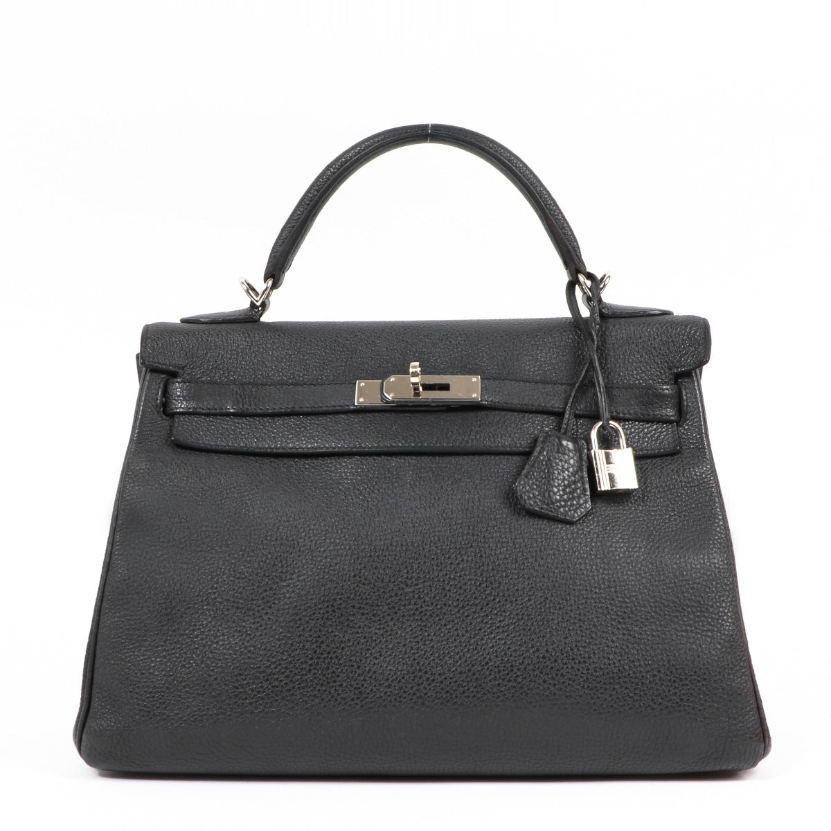 Shop authentic second hand luxury designer Hermès Kelly 32 Black Togo on labellov.com