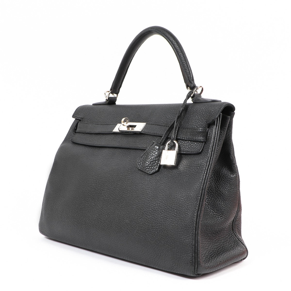 Shop authentic second hand luxury designer Hermès Kelly 32 Black Togo on labellov.com
