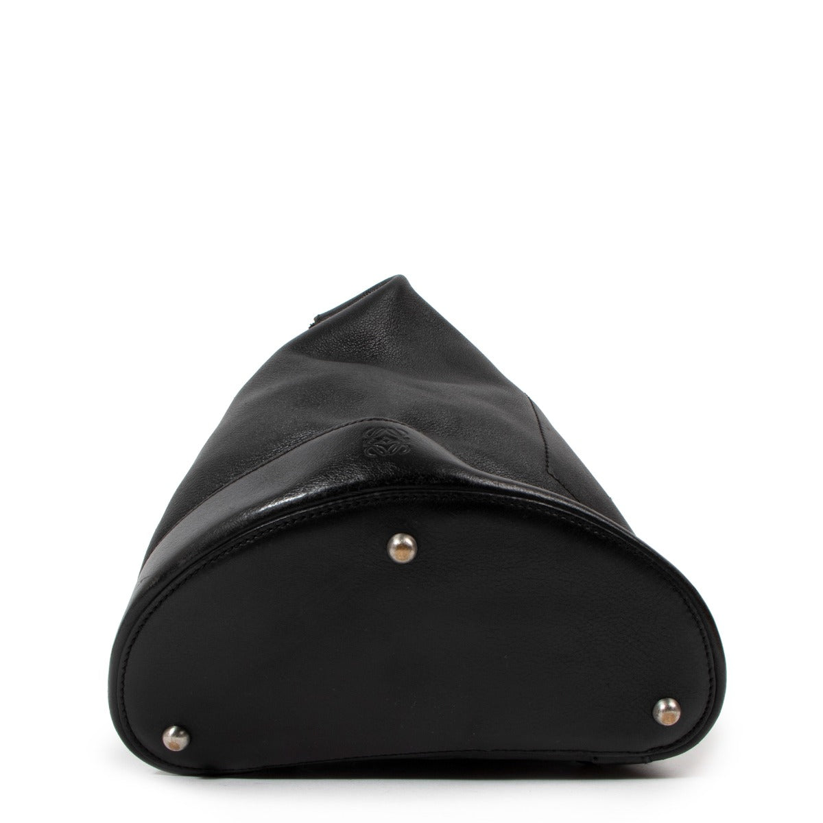 Loewe Vintage Anton Black Leather Backpack