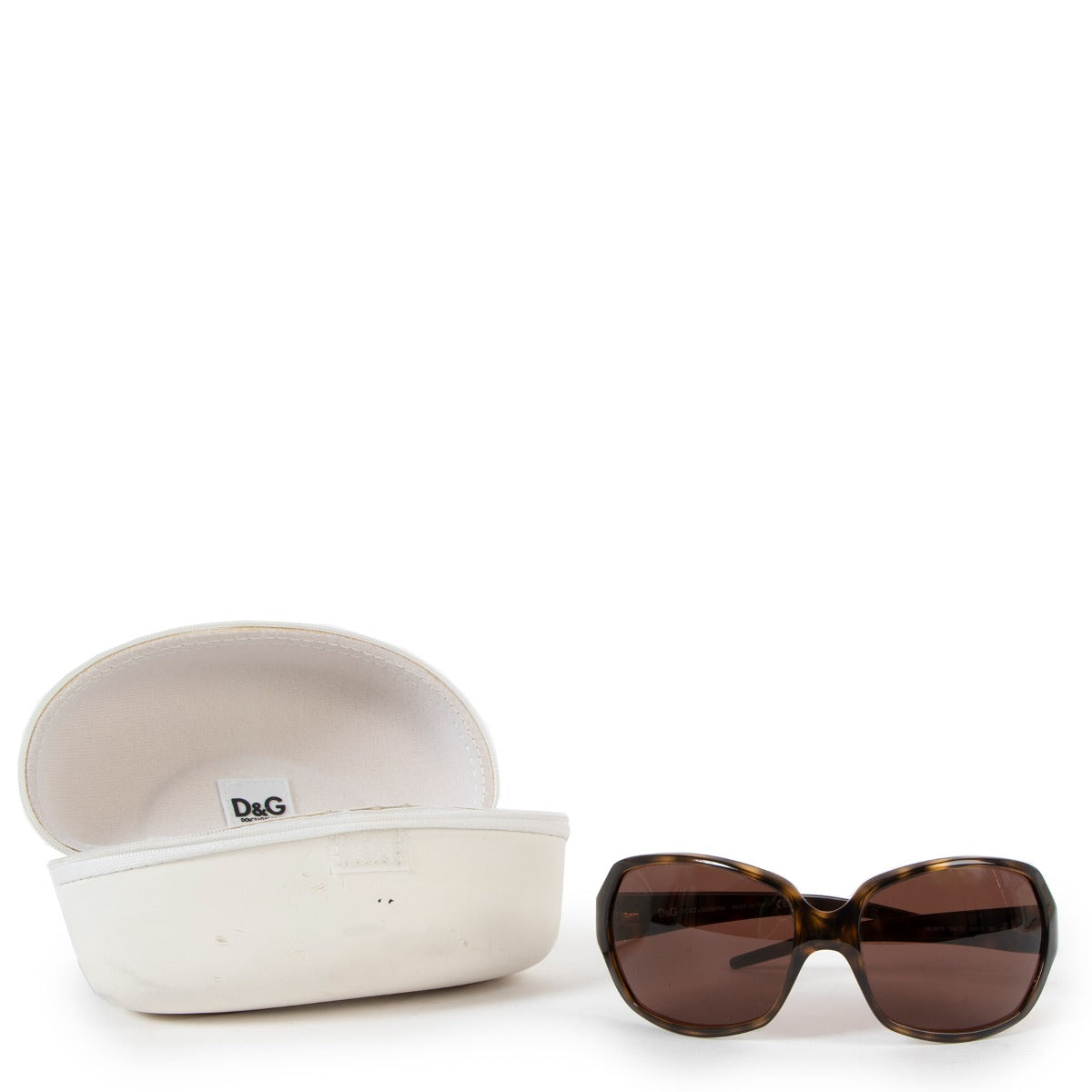 D&G Tortoise Wrap-around Sunglasses