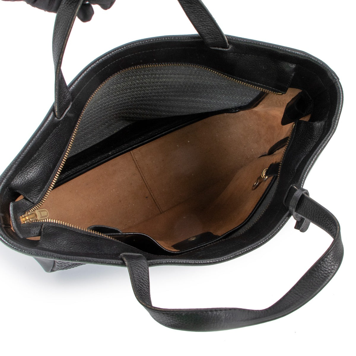 Sac cabas Delvaux Oman noir en toile de cuir
