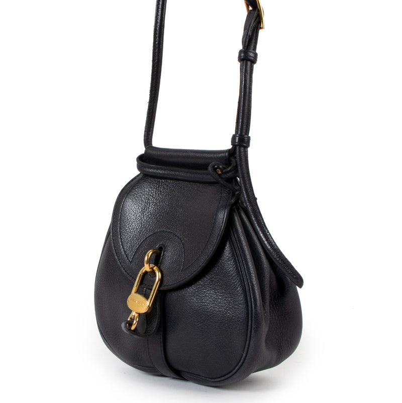 Delvaux Marine Blue Mini Cerceau Crossbody Bag